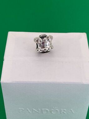 Pandora Birthday Cake Charm Sterling silver Charm